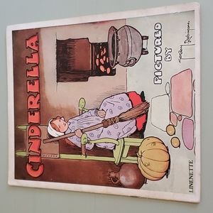 Vintage 1930's Linenette Story Book - Cinderella (softcover)